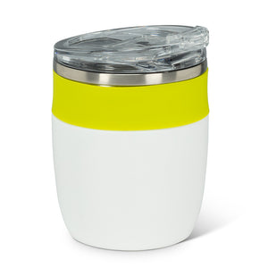 Bevi Insulated Tumbler-Yellow and White