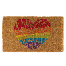 Load image into Gallery viewer, Rainbow Heart Doormat