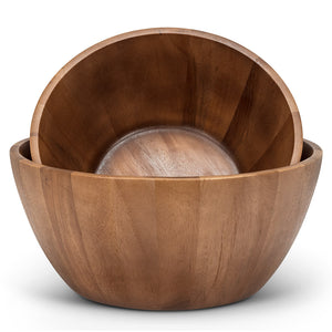 Deep Wooden Bowl