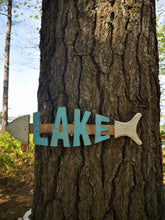 Load image into Gallery viewer, &quot;Lake&quot; Fish Skeleton Sign