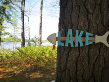 Load image into Gallery viewer, &quot;Lake&quot; Fish Skeleton Sign