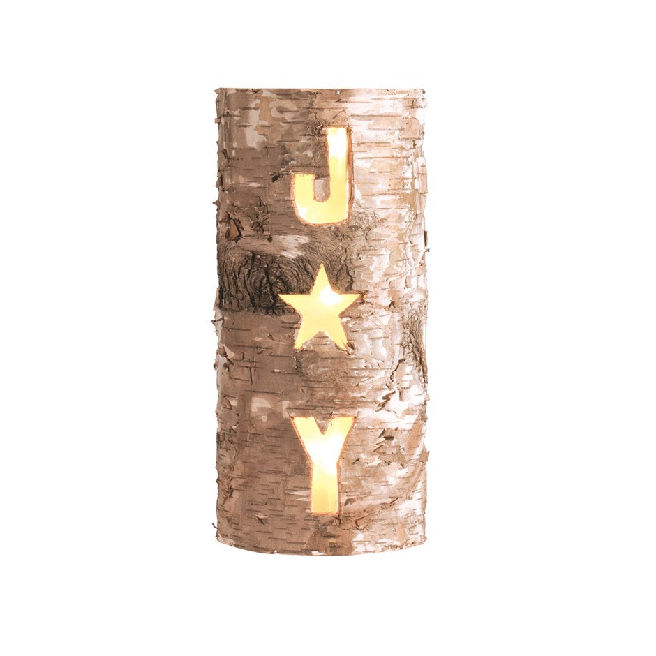 Wall Lantern--Joy in Birch