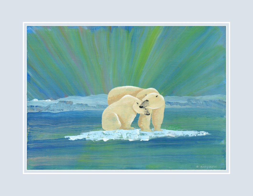 Limited Signed Prints by Drew Ridpath -Polar Bear