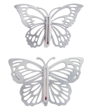 Load image into Gallery viewer, Galvanized Metal Butterfly Thermometer