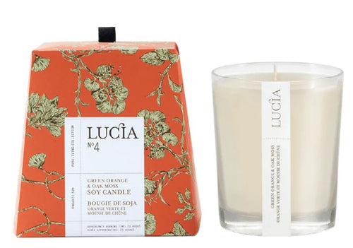 Lucia N°4 Soy Candle Green Orange & Oak Moss