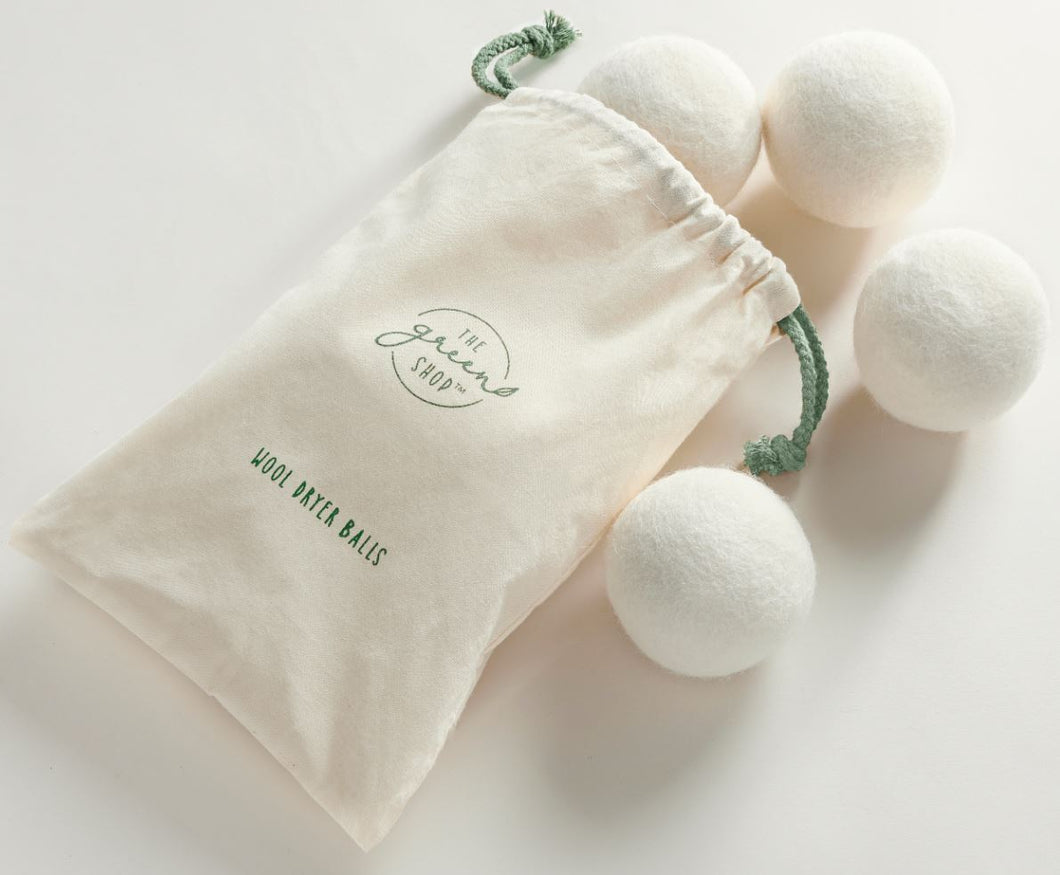 Wool Dryer Balls (set of 6 with pouch)