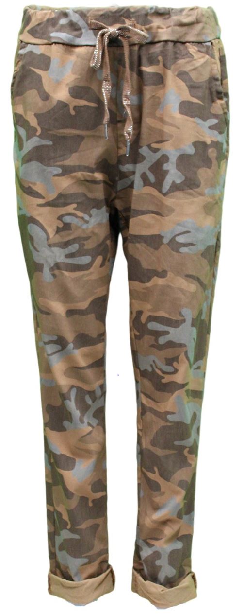 Made in Italy Brand Magic Pants-Joggers Camouflage Print – The Dockside  Store