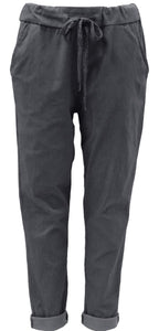 Made in Italy Brand Plain Jogger Pants