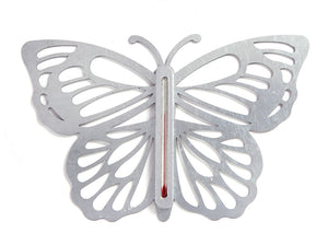 Galvanized Metal Butterfly Thermometer