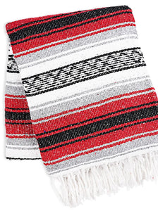 Hand Woven Mexican Blanket (free blanket strap)