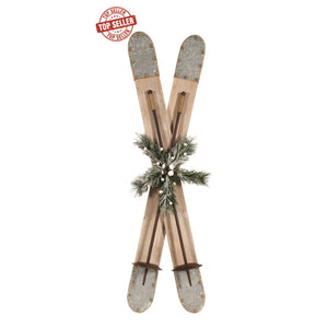 WALL ART-Decorative Wood Skis